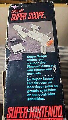 Super Nintendo SNES Super Scope Light Gun CIB WITH BOX Complete