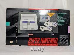 Super Nintendo SNES Super Set SNS-001 Complete In Box CIB Console Tested
