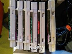Super Nintendo, SNES System CONSOLE Bundle / Lot zelda + Mario + KONG+ KART