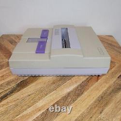 Super Nintendo SNES System Console Bundle 8 Games 2 Controllers TESTED + WORKING