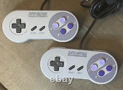 Super Nintendo SNES System Console Bundle 8 Games 2 Controls SEE DESCRIPTION