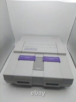 Super Nintendo SNES System Console Bundle Complete 2 Controllers Mario