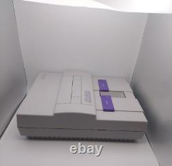 Super Nintendo SNES System Console Bundle Complete 2 Controllers Mario