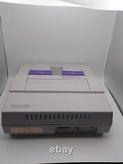 Super Nintendo SNES System Console Bundle Complete 2 Controllers Mario