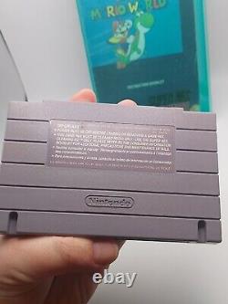 Super Nintendo SNES System Console Bundle Complete 2 Controllers Mario