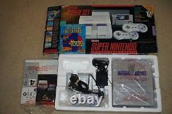 Super Nintendo SNES System Console Complete in Box with All Stars #209 GREAT Shape