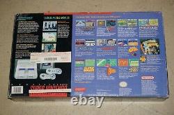 Super Nintendo SNES System Console Complete in Box with All Stars #209 GREAT Shape