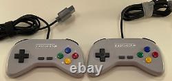 Super Nintendo SNES System Console Lot with2 Controllers, 10 Games, CIB Game Genie