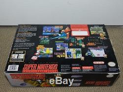 Super Nintendo SNES System Console Original Compact COMPLETE in Box MINT SNS-001