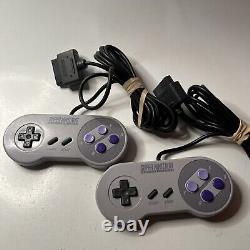Super Nintendo SNES System Console SNS-001 With 2 Controllers 2 Games Tested Works