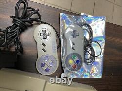 Super Nintendo SNES System Console SNS-001 with 2 Controllers