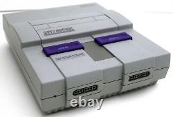 Super Nintendo SNES System Console With 2 Controllers, AC & A/V Cords