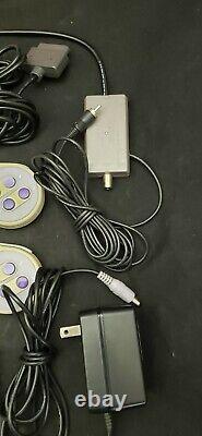 Super Nintendo SNES System Console With 2 OEM Controllers & 6 Games & Booklets