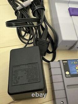 Super Nintendo SNES System Console With OEM Controller Authentic W Zelda & Mario