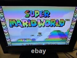 Super Nintendo SNES System Console With OEM Controller Authentic W Zelda & Mario