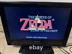 Super Nintendo SNES System Console With OEM Controller Authentic W Zelda & Mario