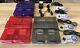 Super Nintendo Snes System Console In Clear Red, Black, And Purple