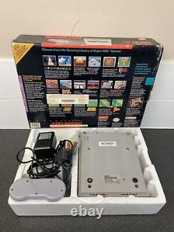 Super Nintendo SNES System Control Set In Box Matching serial Numbers Tested