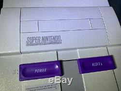 Super Nintendo SNES System Game Console Zelda Bundle Open Box