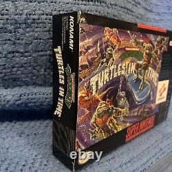 Super Nintendo SNES TMNT IV Turtles in Time Complete In Box, Great Shape
