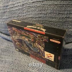 Super Nintendo SNES TMNT IV Turtles in Time Complete In Box, Great Shape