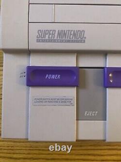 Super Nintendo SNES Ultimate Bundle 100% Complete Tested 5 Games 1 Controller