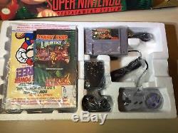 Super Nintendo SNES Video Game Console Donkey Kong Country Brand New NTSC
