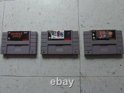 Super Nintendo SNES Video Game system bundle with games