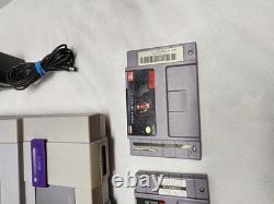 Super Nintendo-SNES With One Controller and Four games