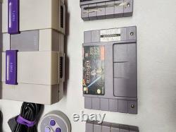 Super Nintendo-SNES With One Controller and Four games