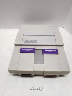 Super Nintendo-SNES With One Controller and Four games
