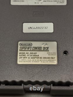 Super Nintendo-SNES With One Controller and Four games