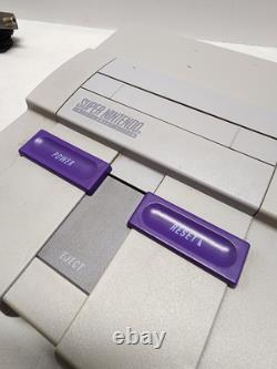 Super Nintendo-SNES With One Controller and Four games