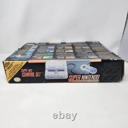 Super Nintendo SNES in Box with Manual, OEM Controller & Super Mario World TESTED