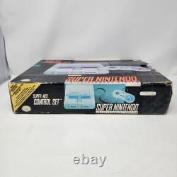 Super Nintendo SNES in Box with Manual, OEM Controller & Super Mario World TESTED