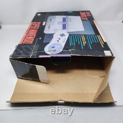 Super Nintendo SNES in Box with Manual, OEM Controller & Super Mario World TESTED