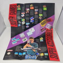 Super Nintendo SNES in Box with Manual, OEM Controller & Super Mario World TESTED
