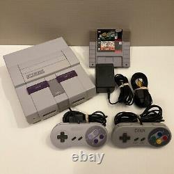 Super Nintendo SNES with 2 Controllers & Games COMPLETE BUNDLE TESTED
