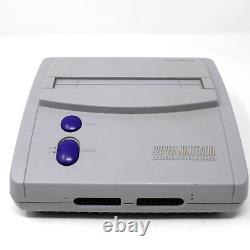 Super Nintendo SNS-101 SNES Junior Jr Console with Cables 2 Controllers 4 Games