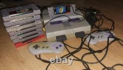 Super Nintendo Snes Console Games Lot Tested Working + 8 Games (1x900 In One)