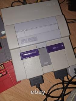 Super Nintendo Snes Console Games Lot Tested Working + 8 Games (1x900 In One)