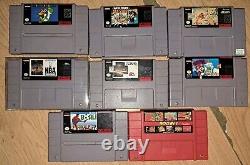 Super Nintendo Snes Console Games Lot Tested Working + 8 Games (1x900 In One)