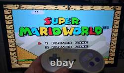 Super Nintendo Snes Console Games Lot Tested Working + 8 Games (1x900 In One)