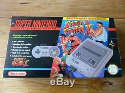 Super Nintendo Snes Console Rare Street Fighter II (2) Variant Boxed & Complete