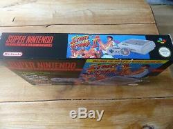 Super Nintendo Snes Console Rare Street Fighter II (2) Variant Boxed & Complete