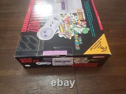 Super Nintendo Snes Console System Complete In Box CIB MARIO SET RARE