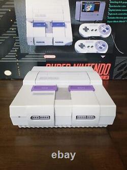 Super Nintendo Snes Console System Complete In Box CIB Super Mario World RARE