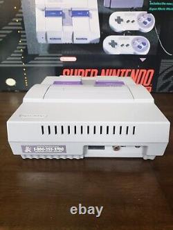 Super Nintendo Snes Console System Complete In Box CIB Super Mario World RARE