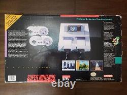 Super Nintendo Snes Console System Complete In Box CIB Super Mario World RARE