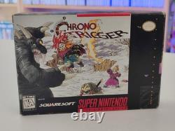Super Nintendo Snes Game CHRONO TRIGGER US Authentic Box Calle Notices